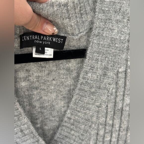 Central Park West Juniper Knit Jumpsuit in Heather Grey Long Sleeve L /NWOT - Picture 8 of 14